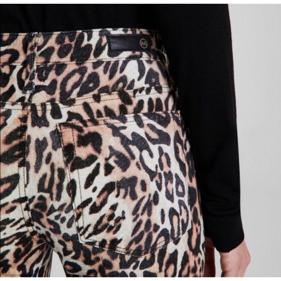 NEW AG Farrah Ankle Skinny Jeans Bold Leopard 25 - Picture 6 of 7